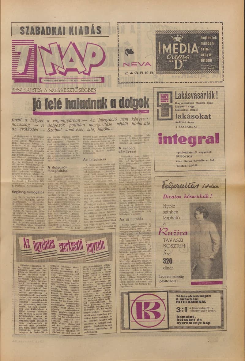 7 Nap, 23. évf. 1968. február 23. 9. sz. 1–16. oldal