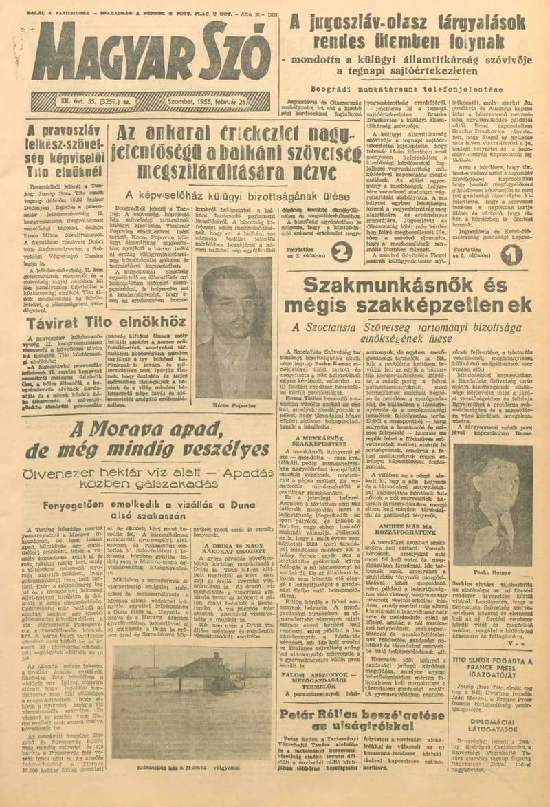 Magyar Szó, 12. évf. 1955. február 26. 55. sz. 1–12. oldal