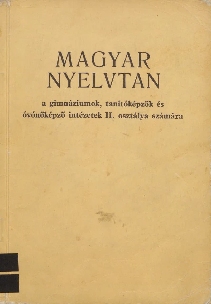 Magyar nyelvtan 