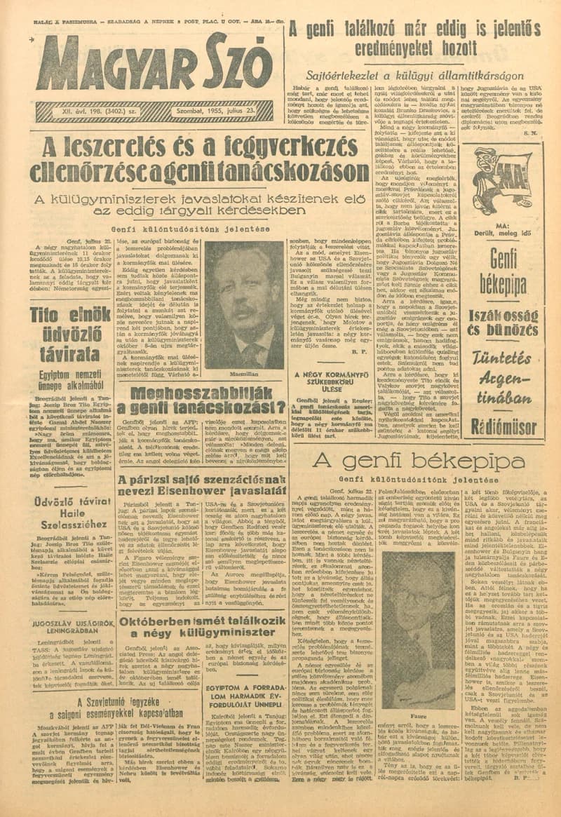 Magyar Szó, 12. évf. 1955. július 23. 198. sz. 1–10. oldal