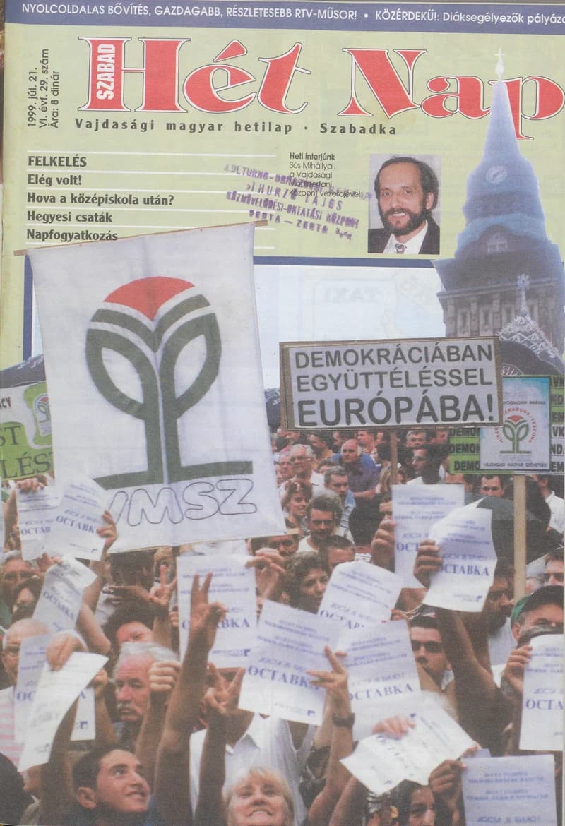 Szabad Hét Nap, 6. évf. 1999. július 21. 29. sz.