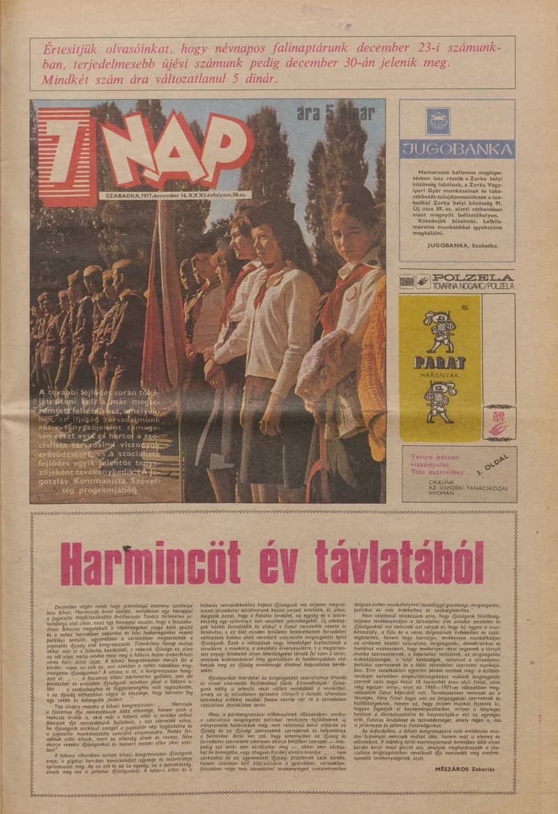 7 Nap, 32. évf. 1977. december 16. 50. sz. 1–24. oldal