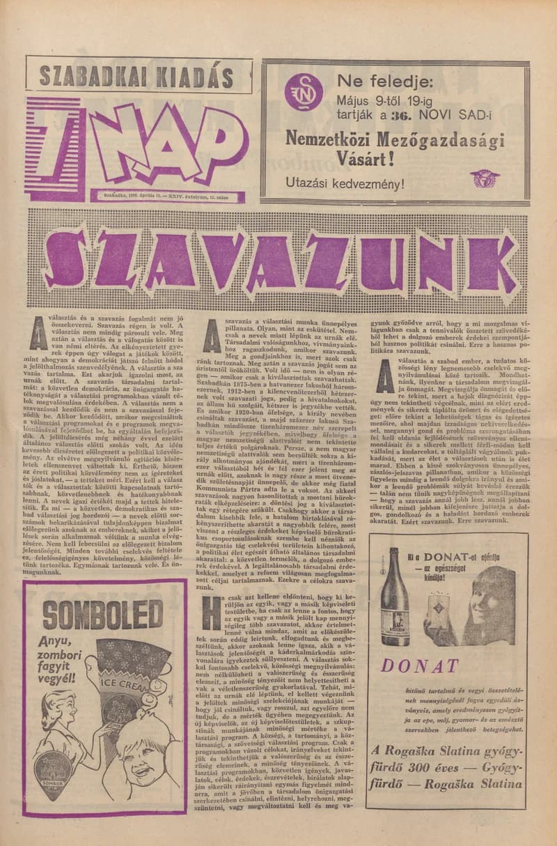7 Nap, 24. évf. 1969. április 11. 15. sz. 1–16. oldal