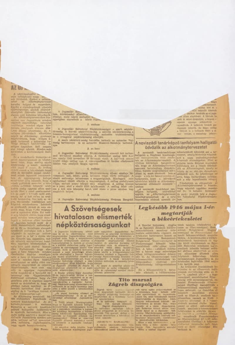 Ifjúság Szava, 1. évf. 1945. december 27. 19. sz.