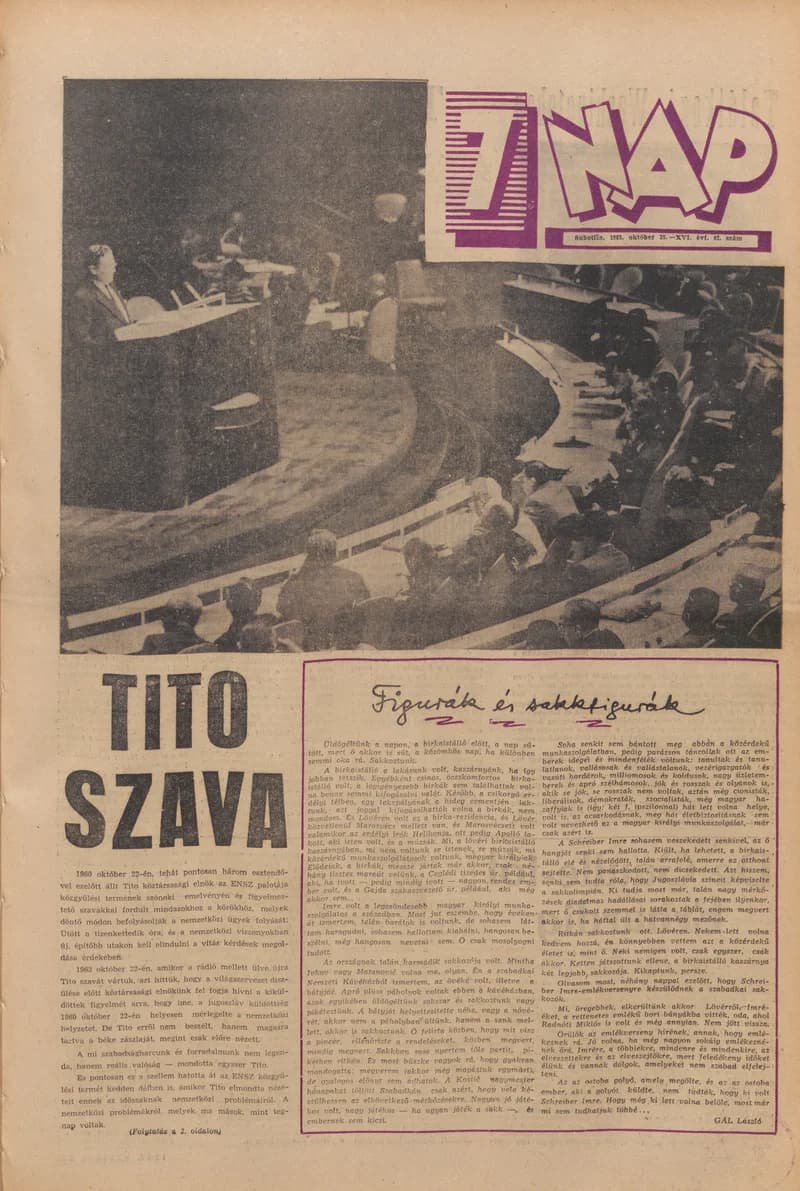 7 Nap, 18. évf. 1963. október 25. 42. sz. 1–24. oldal