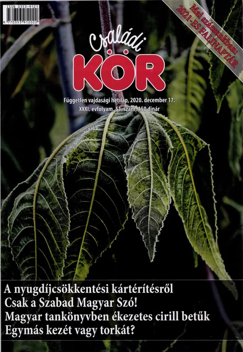 Családi Kör, 31. évf. 2020. december 17. 51. sz.