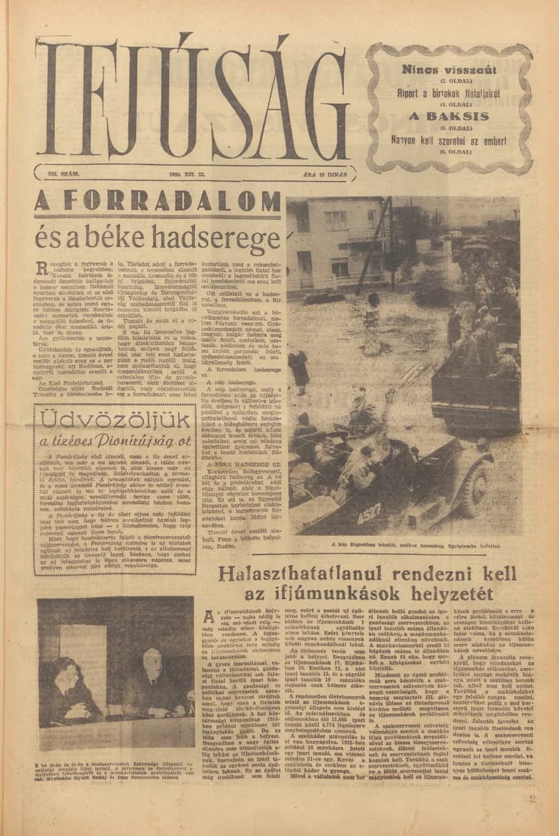 Ifjúság, 12. évf. 1956. december 22. 582. sz.
