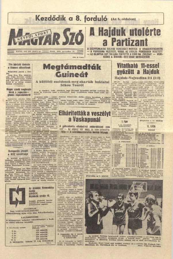 Magyar Szó, 27. évf. 1970. november 23. 323. sz. 1–16. oldal