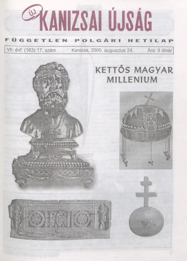 Új Kanizsai Újság, 7. évf. 2000. augusztus 24. 17. sz.