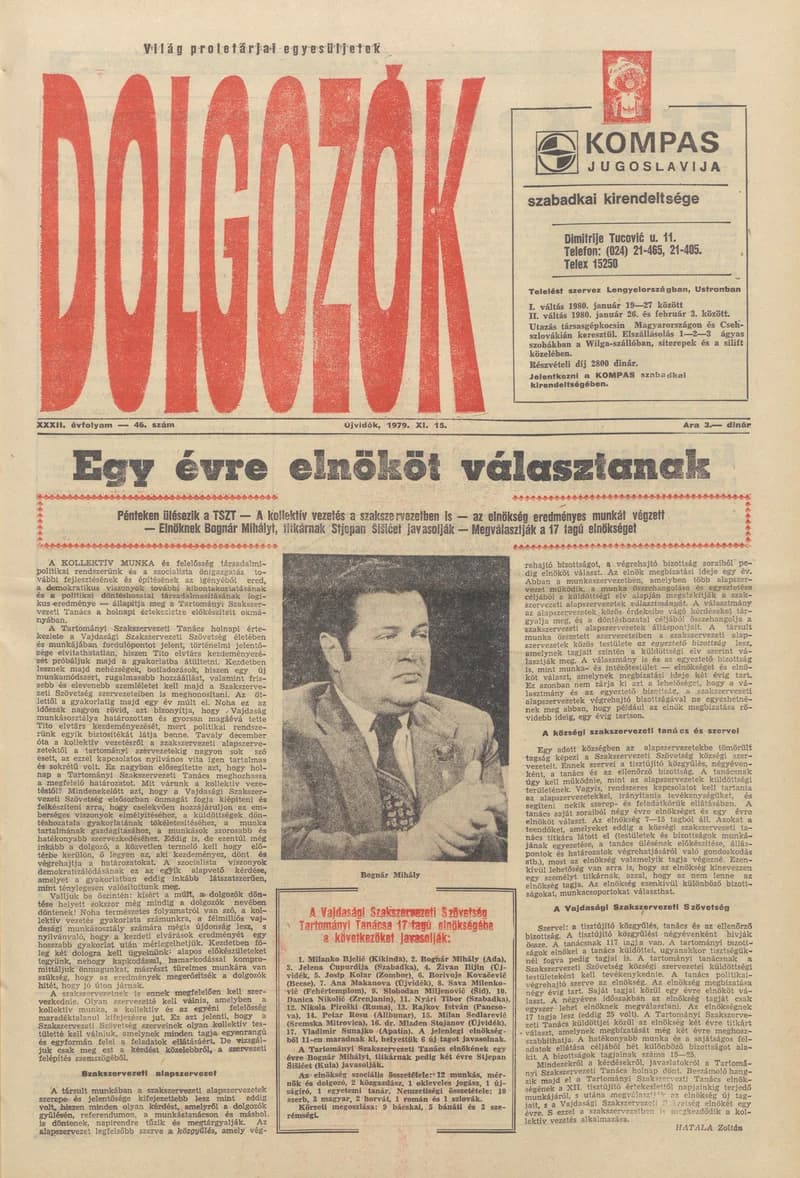 Dolgozók, 33. évf. 1979. november 15. 46. sz.