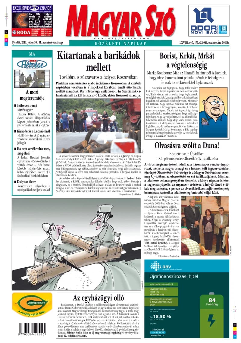 Magyar Szó, 68. évf. 2011. július 30. – 31. 175. sz. 1–48. oldal