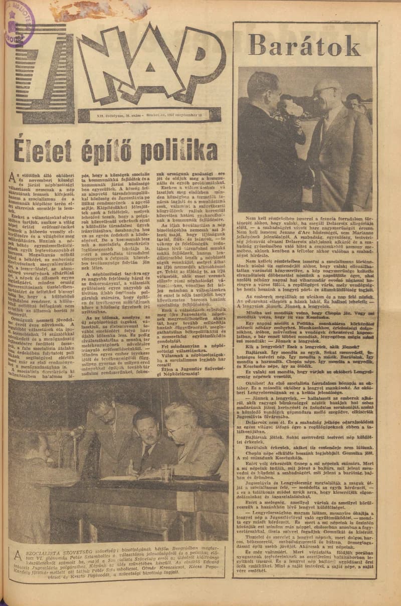 7 Nap, 12. évf. 1957. szeptember 15. 38. sz.