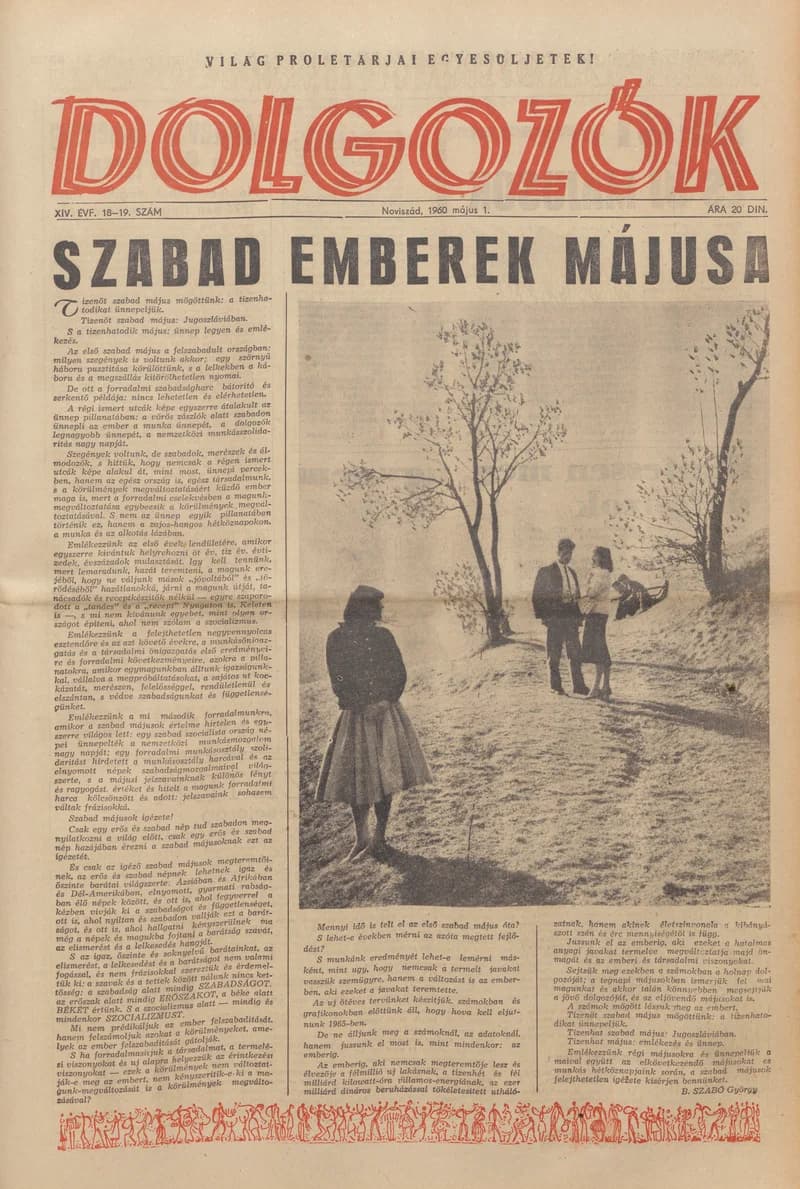 Dolgozók, 14. évf. 1960. május 1. 18–19. sz.