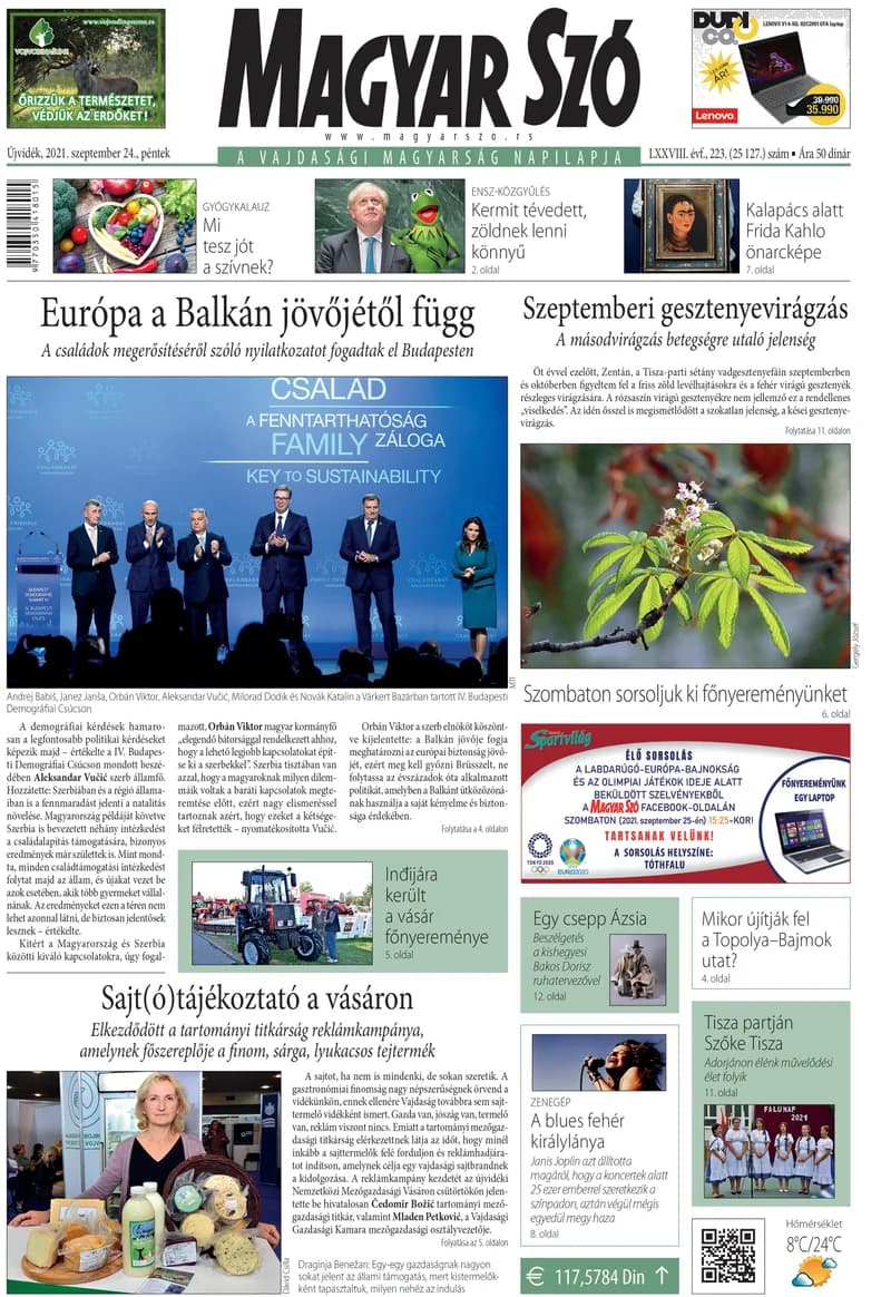 Magyar Szó, 78. évf. 2021. szeptember 24. 223. sz. 1–16. oldal