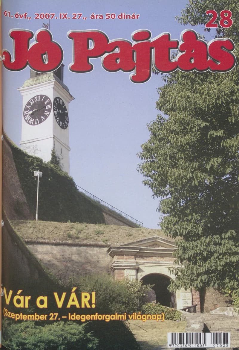 Jó Pajtás, 61. évf. 2007. szeptember 27. 28. sz.