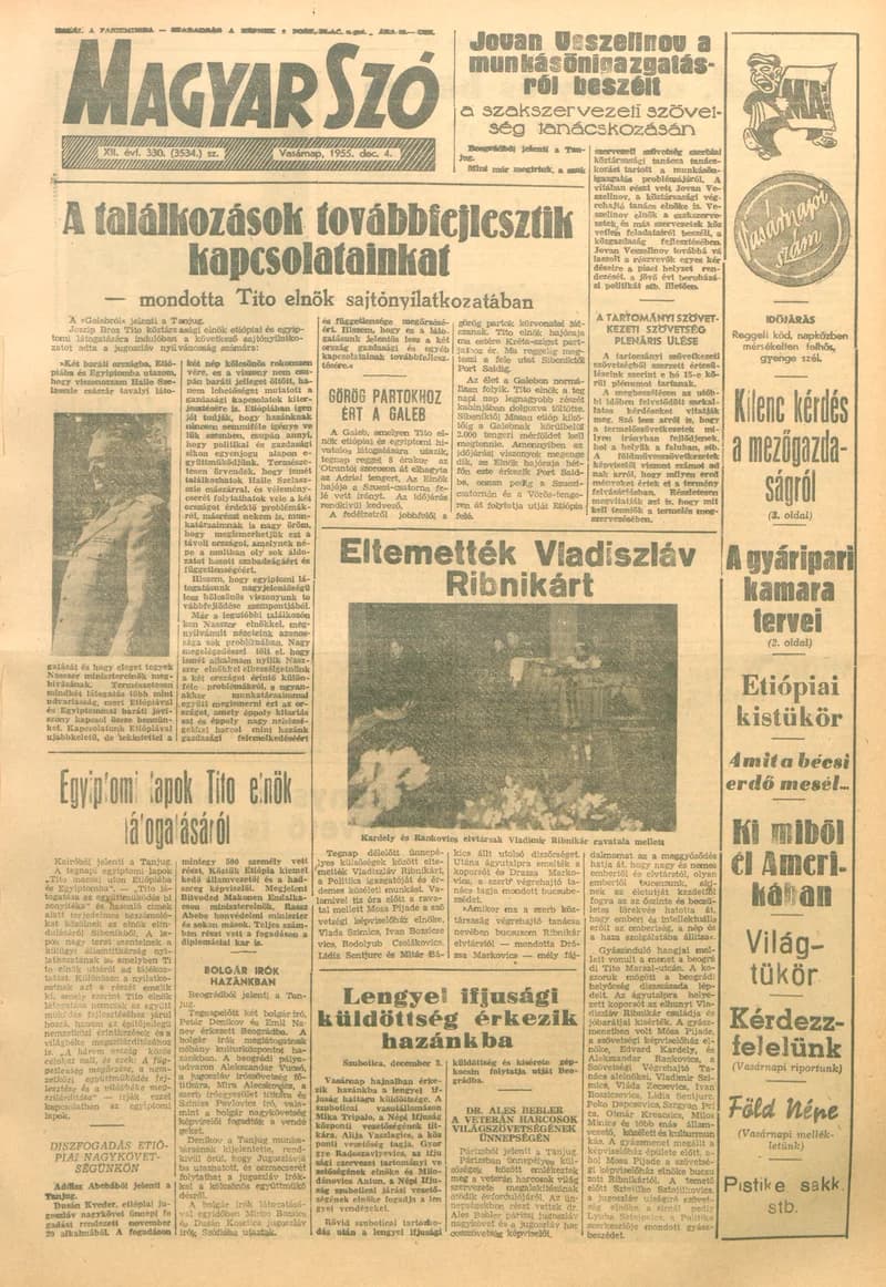 Magyar Szó, 12. évf. 1955. december 4. 330. sz. 1–11. oldal