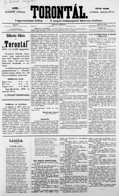 Torontál, 8. évf. 1879. március 27. 13. sz.