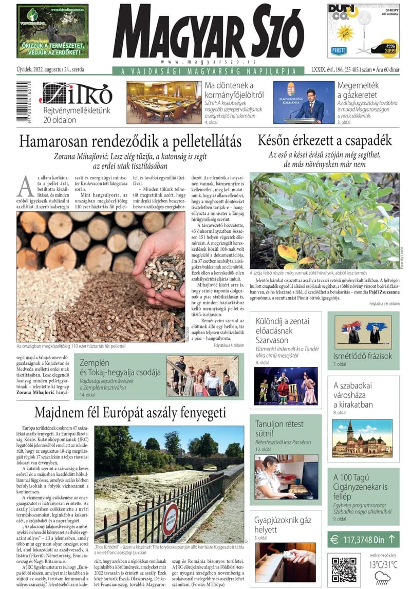 Magyar Szó, 79. évf. 2022. augusztus 24. 196. sz. 1–16. oldal