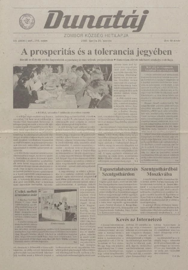 Dunatáj, 7. évf. 2005. április 20. 315. sz.