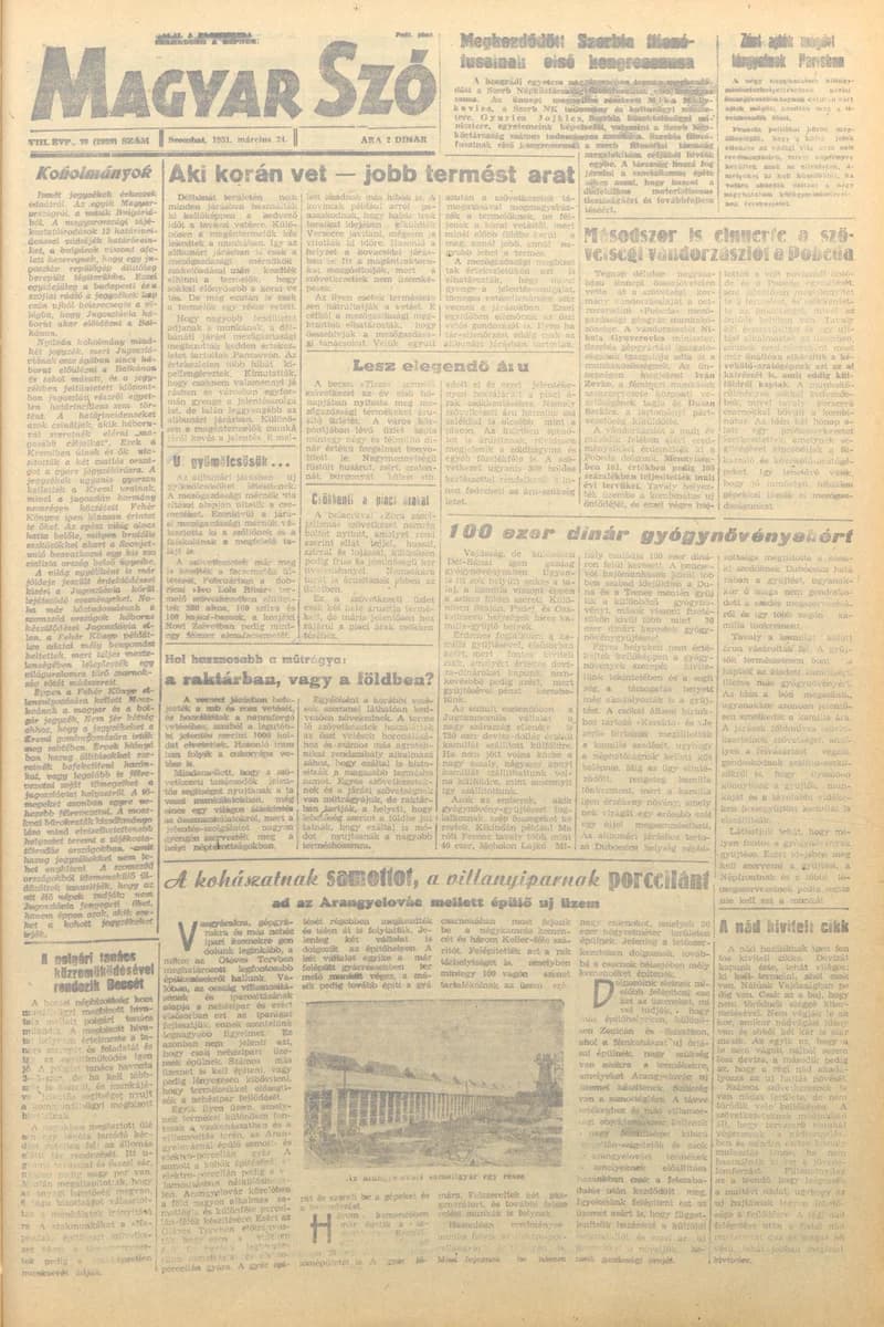 Magyar Szó, 8. évf. 1951. március 24. 70. sz. 1–4. oldal
