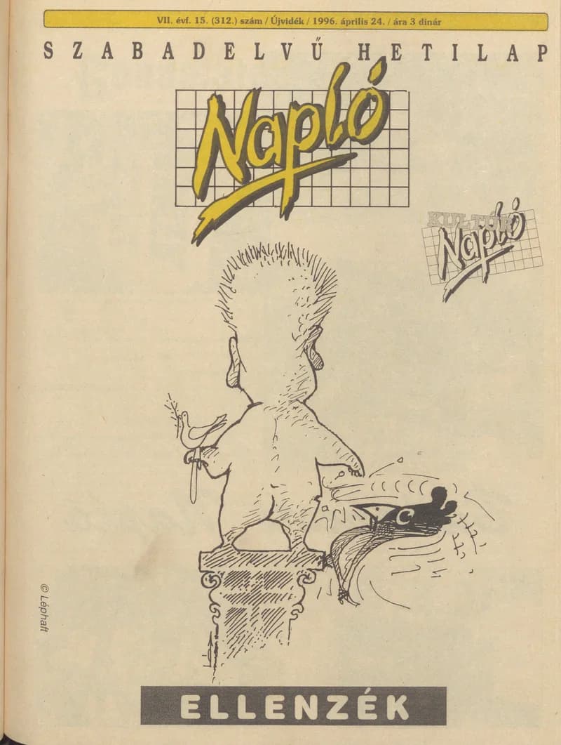 Napló - Szabadelvű hetilap, 7. évf. 1996. április 24. 312. sz.