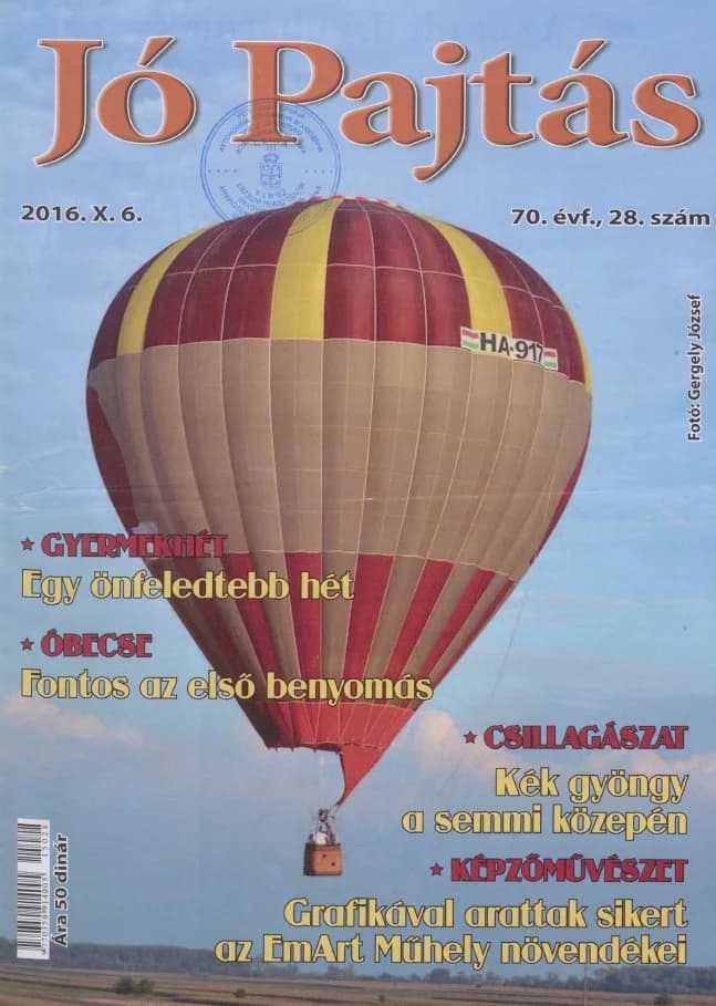 Jó Pajtás, 70. évf. 2016. október 6. 28. sz.