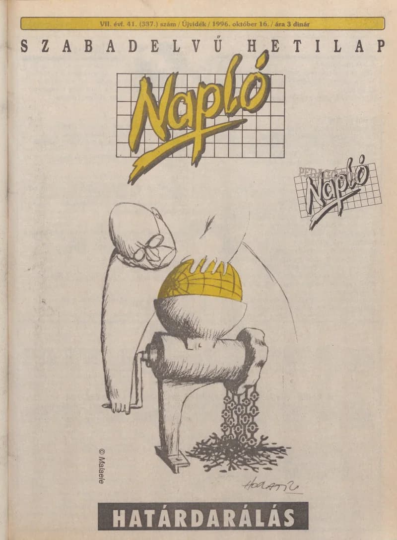 Napló - Szabadelvű hetilap, 7. évf. 1996. október 16. 337. sz.