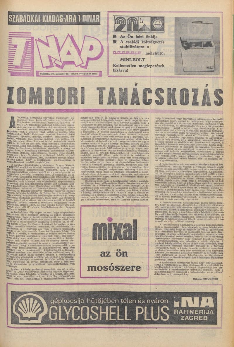7 Nap, 28. évf. 1973. november 16. 46. sz. 1–28. oldal