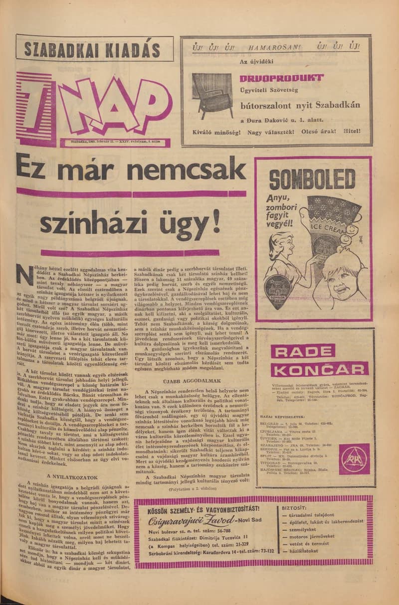 7 Nap, 24. évf. 1969. február 21. 8. sz. 1–16. oldal