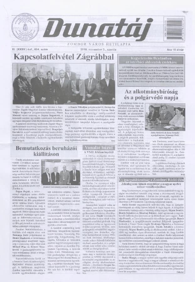 Dunatáj, 12. évf. 2010. november 3. 604. sz.