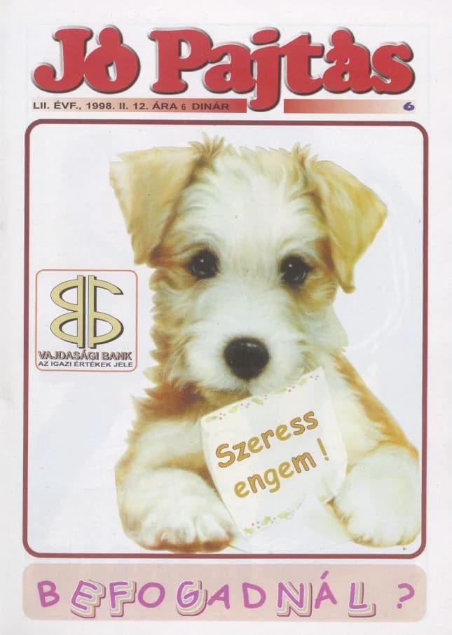 Jó Pajtás, 52. évf. 1998. február 12. 6. sz.