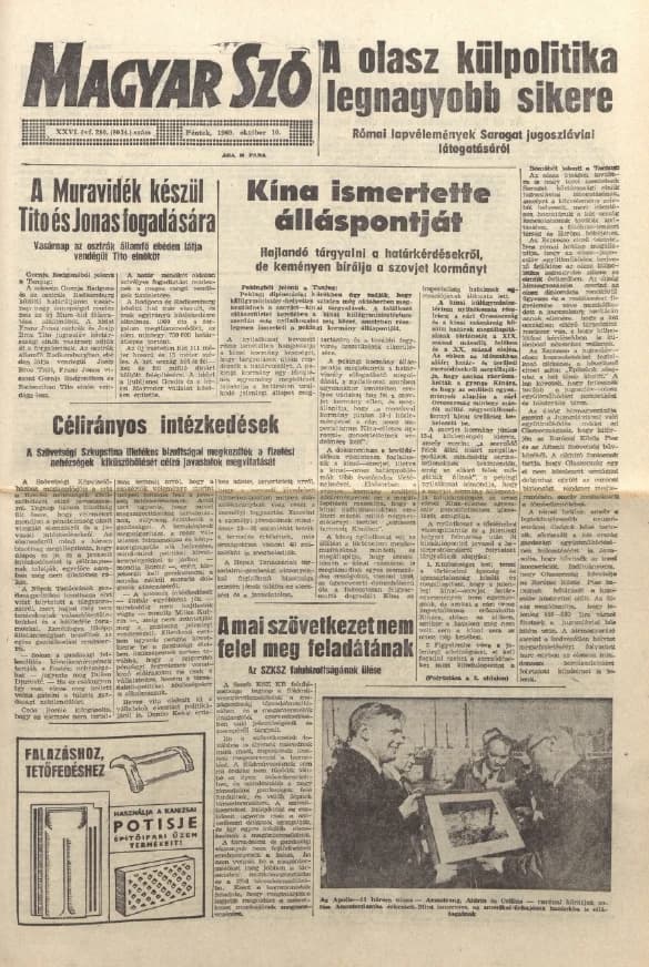 Magyar Szó, 26. évf. 1969. október 10. 280. sz. 1–12. oldal