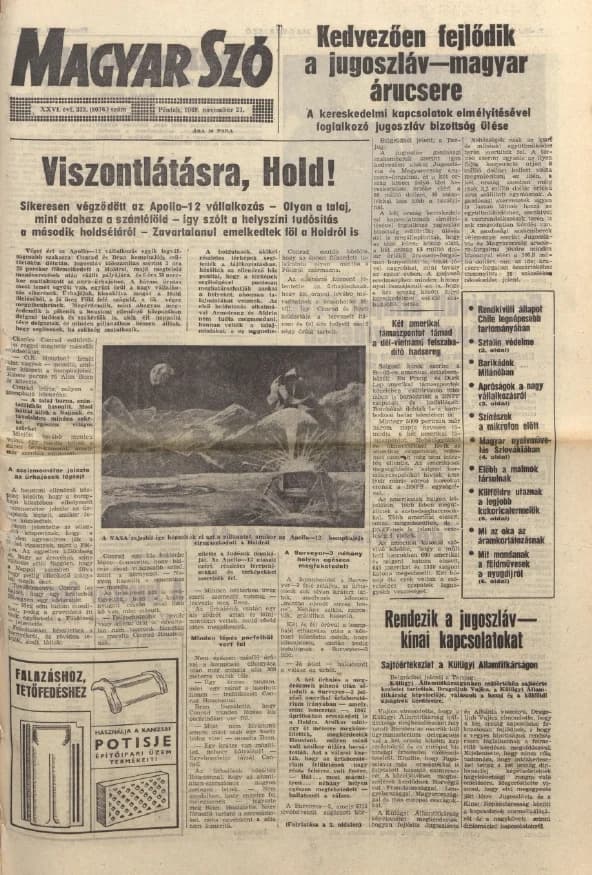 Magyar Szó, 26. évf. 1969. november 21. 322. sz. 1–12. oldal