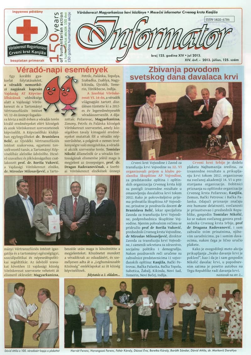 Informator, 14. évf. 2013. július 1. 125. sz.