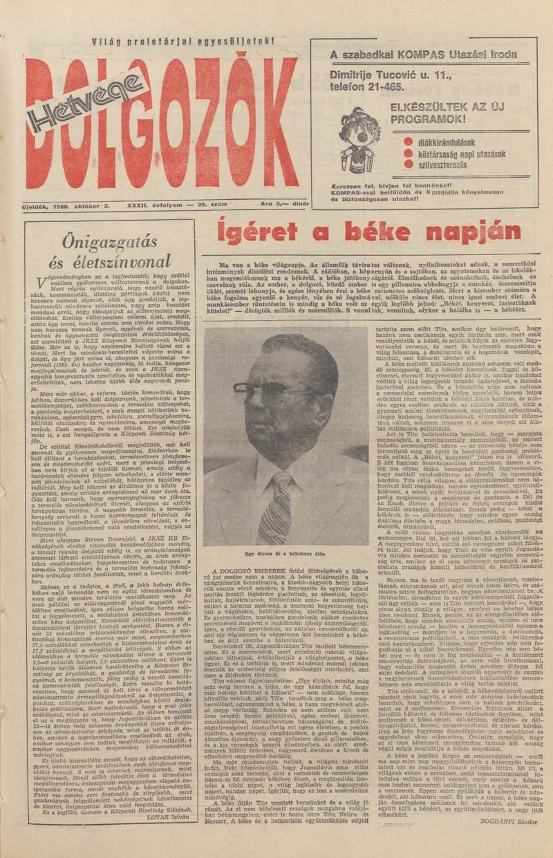 Dolgozók, 34. évf. 1980. október 2. 39. sz.