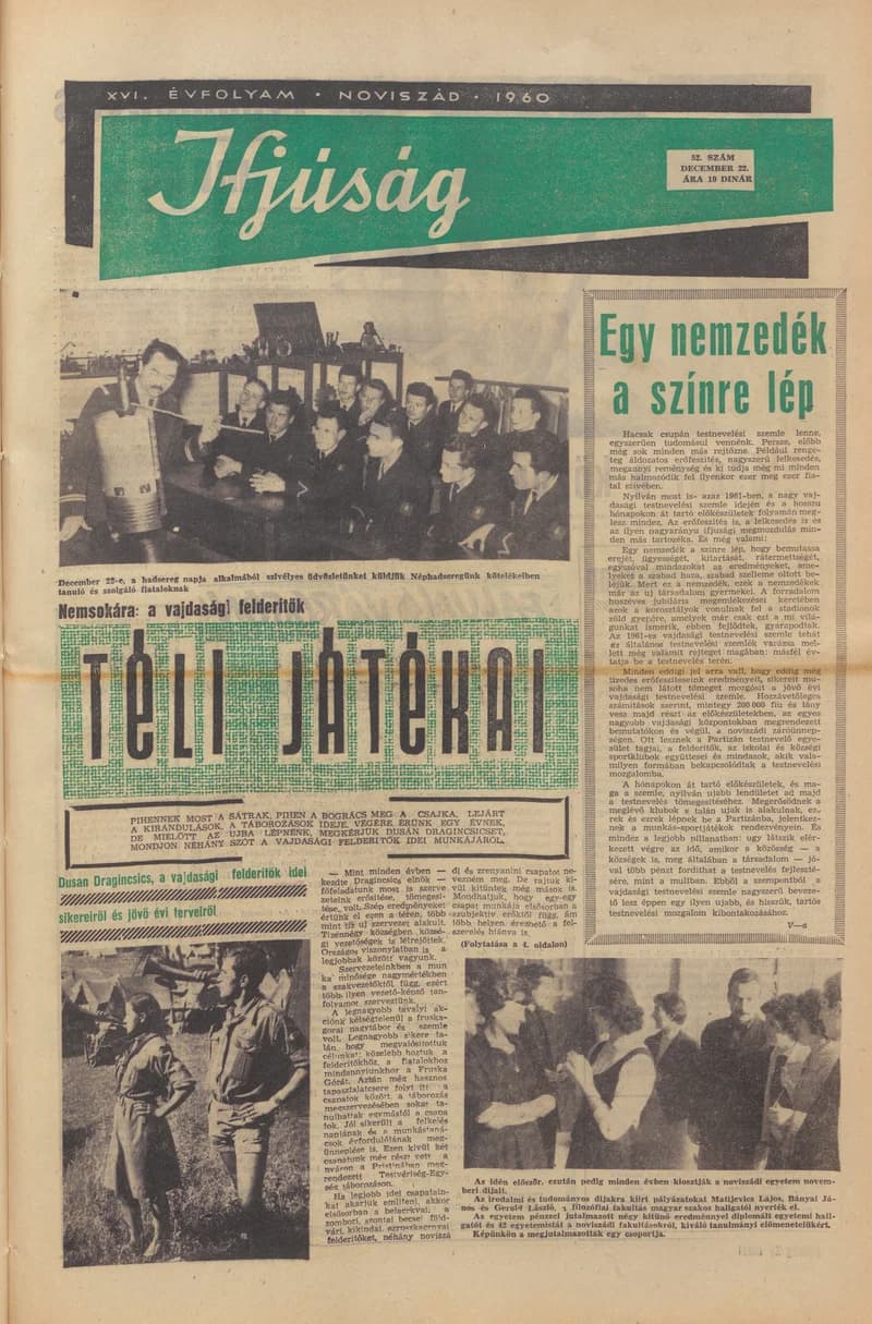 Ifjúság, 16. évf. 1960. december 22. 52. sz.
