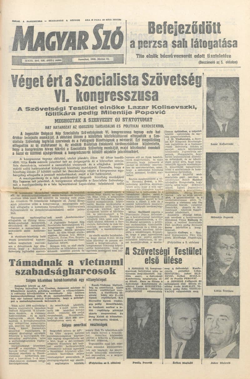 Magyar Szó, 23. évf. 1966. június 11. 158. sz.