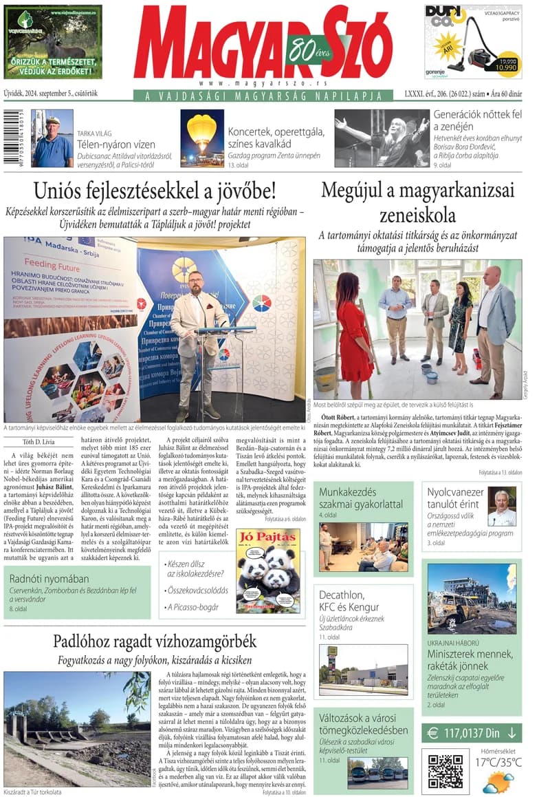 Magyar Szó, 81. évf. 2024. szeptember 5. 206. sz. 1–20. oldal