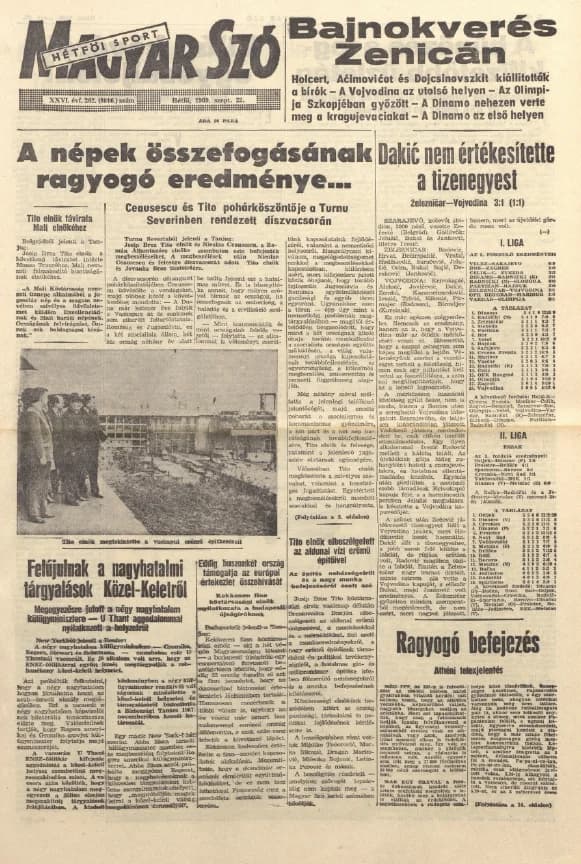 Magyar Szó, 26. évf. 1969. szeptember 22. 262. sz. 1–14. oldal