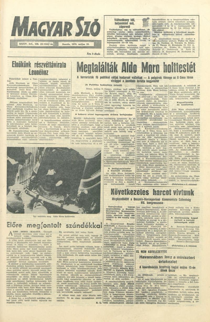 Magyar Szó, 35. évf. 1978. május 10. 126. sz. 1–24. oldal
