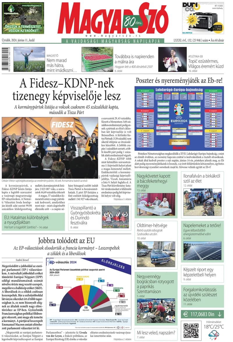 Magyar Szó, 81. évf. 2024. június 11. 132. sz. 1–20. oldal