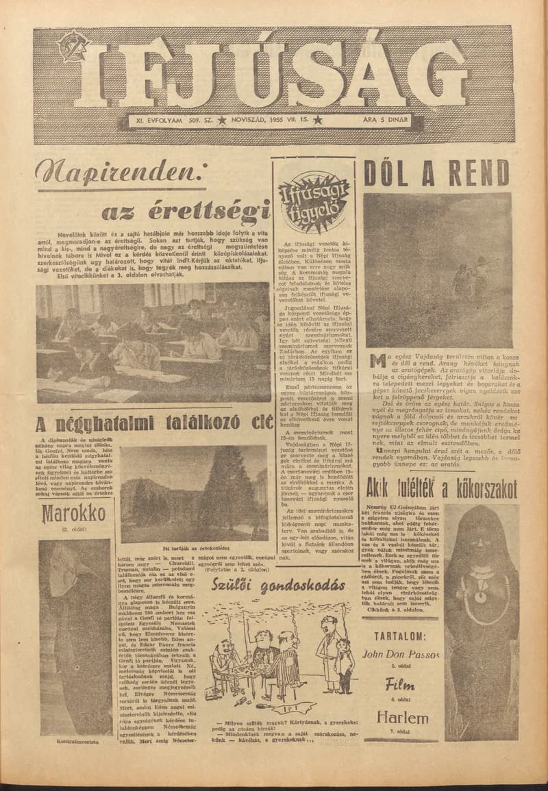 Ifjúság, 11. évf. 1955. június 15. 509. sz.