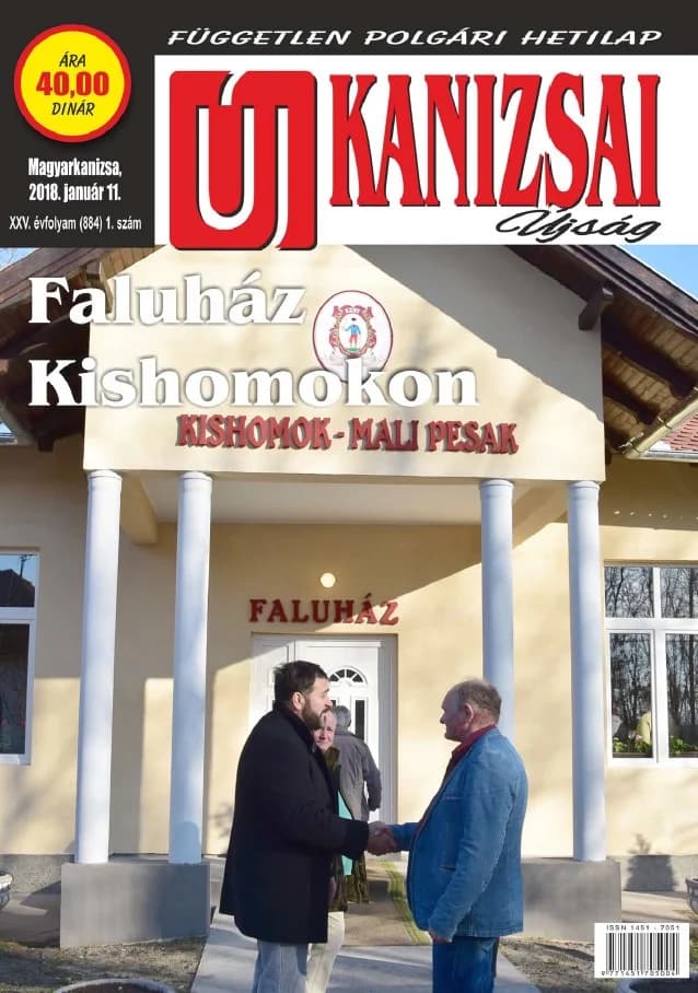 Új Kanizsai Újság, 25. évf. 2018. január 11. 1. sz.