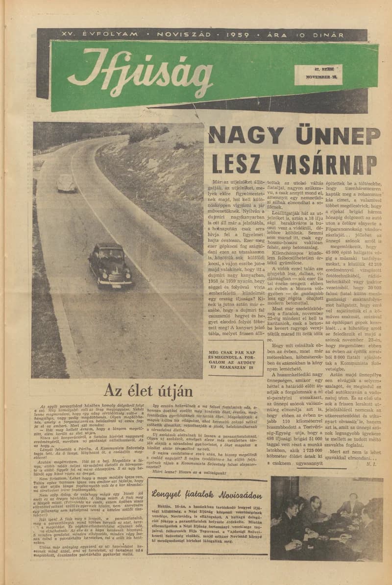 Ifjúság, 15. évf. 1959. november 19. 47. sz.