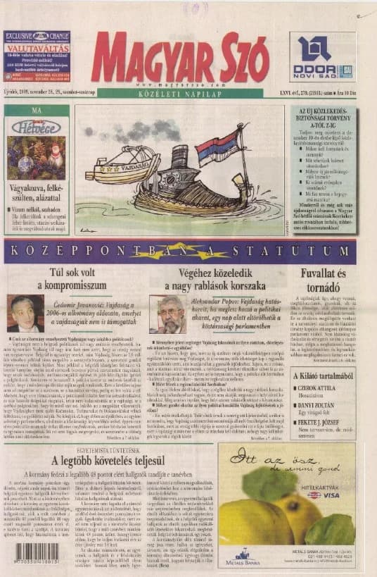 Magyar Szó, 66. évf. 2009. november 28. – 29. 279. sz. 1–28. oldal