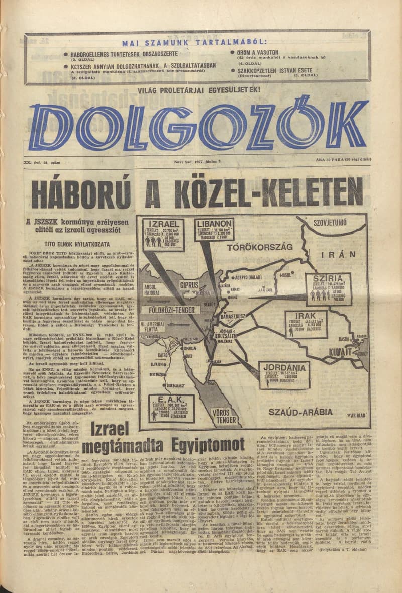 Dolgozók, 21. évf. 1967. június 9. 24. sz.