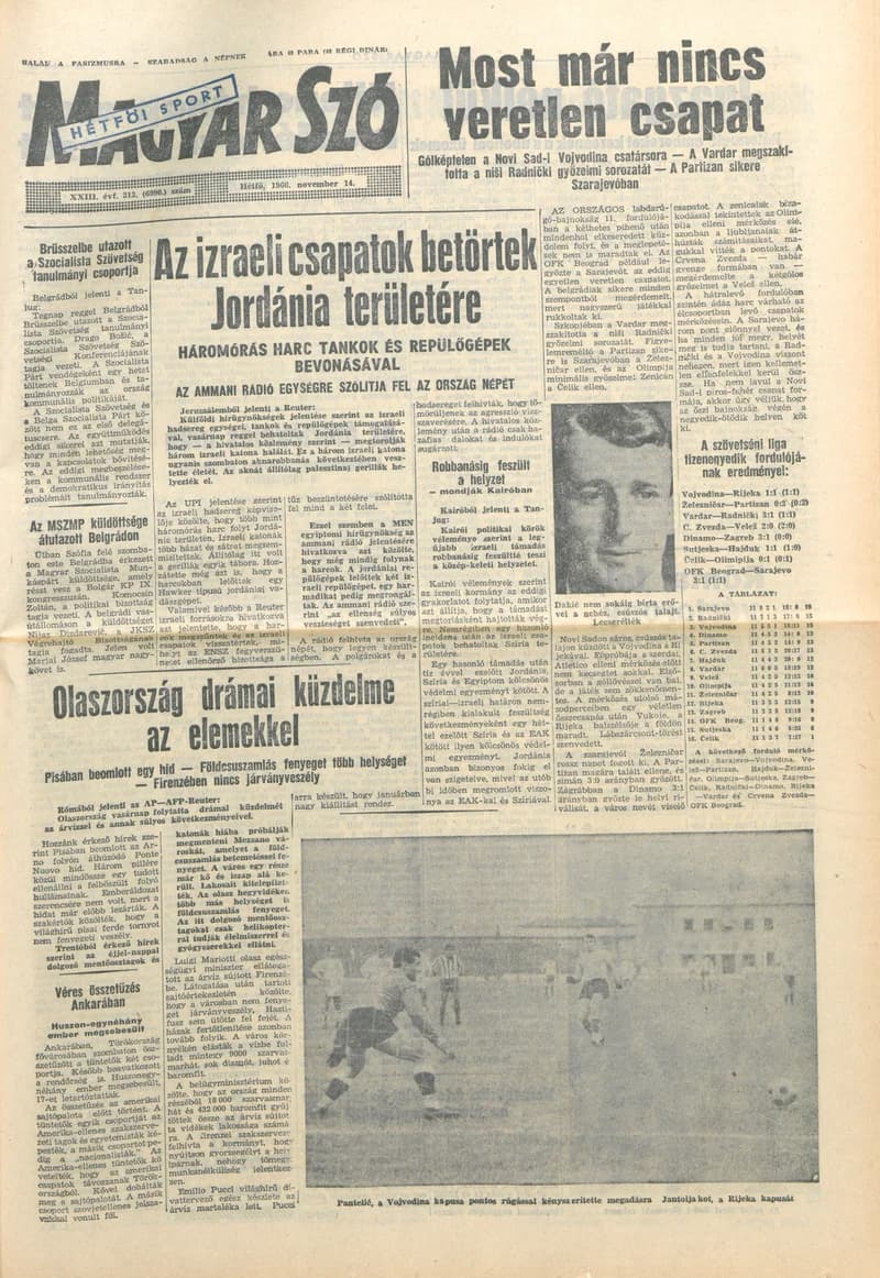 Magyar Szó, 23. évf. 1966. november 14. 313. sz.