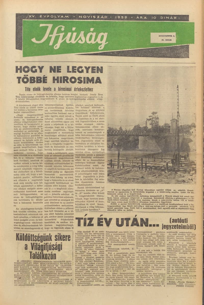 Ifjúság, 15. évf. 1959. augusztus 6. 32. sz.