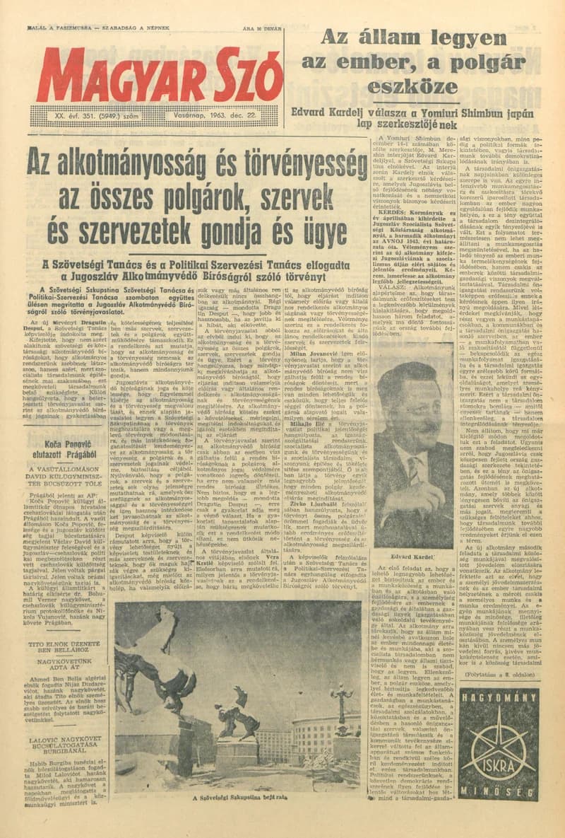 Magyar Szó, 20. évf. 1963. december 22. 351. sz. 1–24. oldal