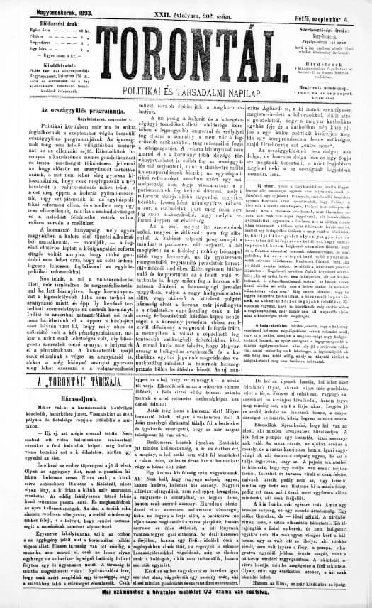 Torontál, 22. évf. 1893. szeptember 4. 202. sz.